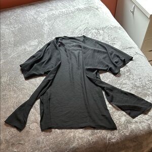 SHEIN Black Casual Long-Sleeve Shirt Relaxed Fit